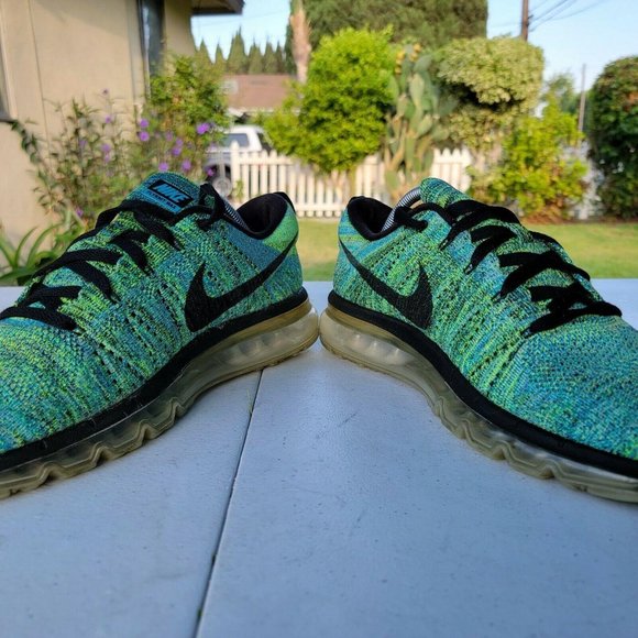 Nike Mens Flyknit Airmax 620469-009 Green Tranquil main image 5